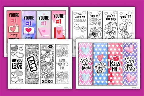 Free Printable Valentine Bookmarks Free Download Cute Vrogue Co