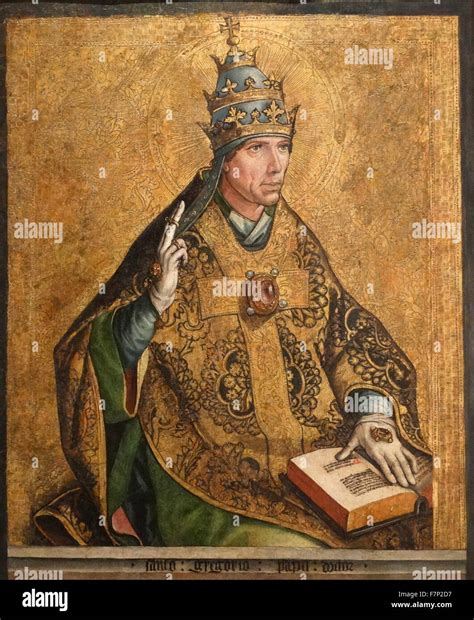 Retrato Del Papa Gregorio I 540 604 Conocido Como San Gregorio Magno