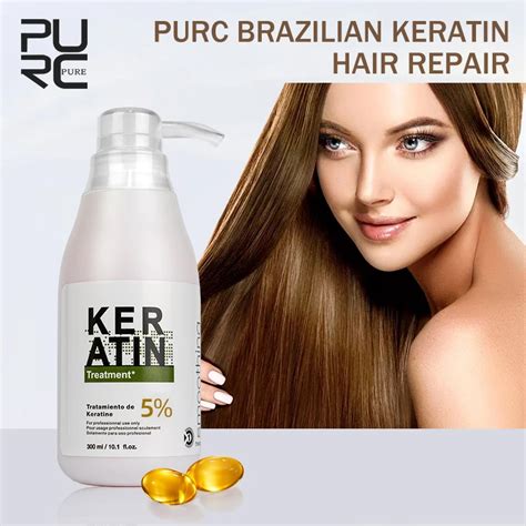 Purc Brazilian Keratin Treatment Straightening Smoothing Hair Eliminate