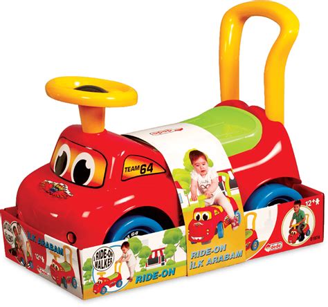 Dede My First Car Ride On Walker For Kids Red Toy Car 1 Year And Up
