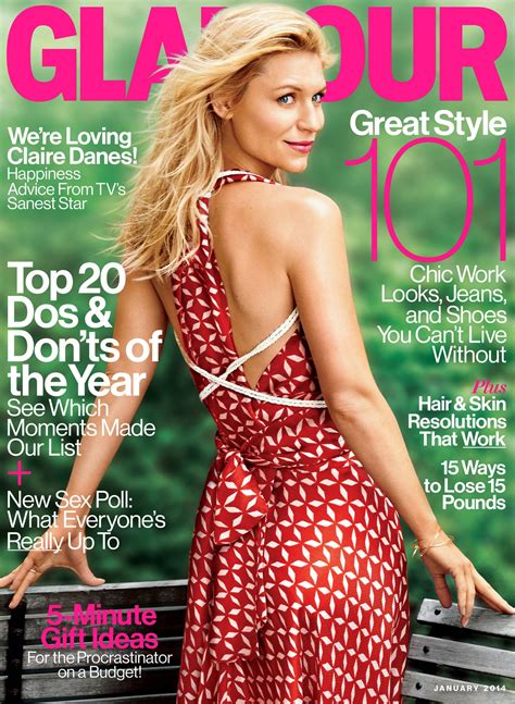 Glamour S January Cover Star Claire Danes On Why She S Happier In Her