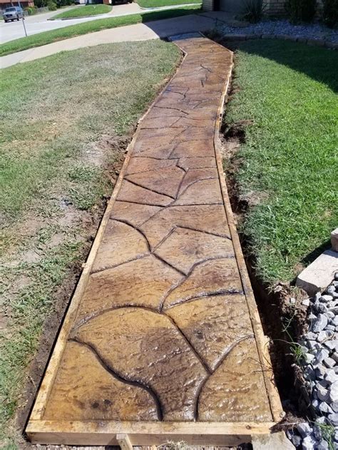 Decorative Concrete Sidewalk Made By Our Border Magic Franchise In