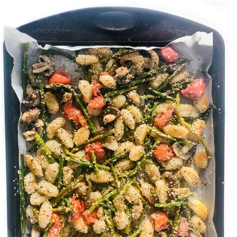 Easy Sheet Pan Roasted Vegetable Gnocchi With Hemp Seeds