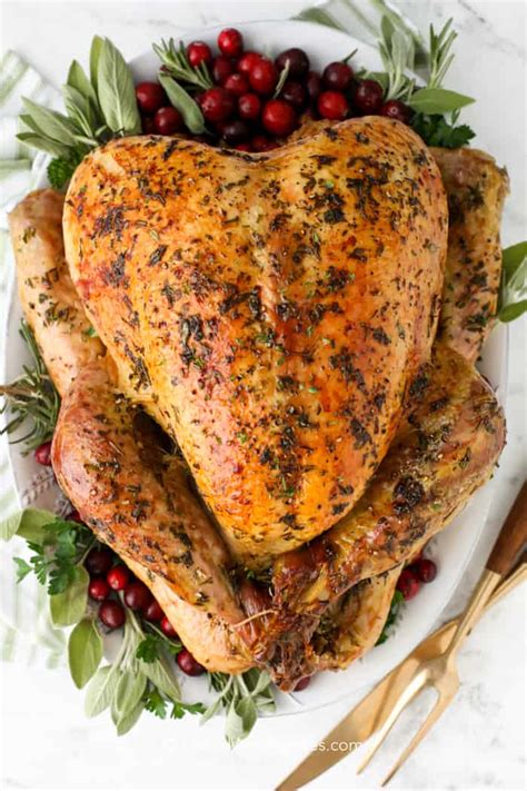 Herb Roast Turkey Recipe How To Roast A Turkey Step By Step