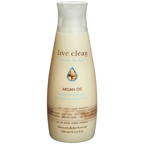 Live Clean Exotic Nectar Argan Oil Restorative Shampoo 350ml