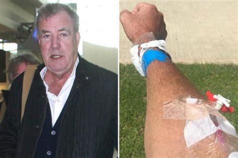 jeremy clarkson is struck down with severe pneumonia and put on hospital drip during majorca
