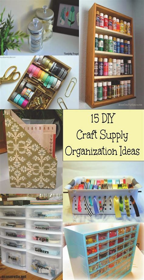 15 Diy Craft Supply Organization Ideas Home Crafts By Ali