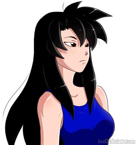 A mystical fan capable of creating an extremely strong wind. Saiyan Female by Kisa122 on DeviantArt