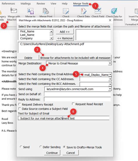 How To Send Emails With Mail Merge In Outlook — Lazyadmin