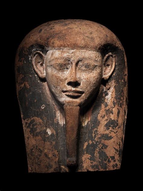 An Egyptian Wood Mummy Mask For A Man Egyptian Ancient Egyptian Ancient Art