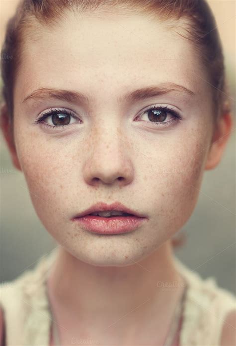 Portrait Of A Girl With Freckles Freckles Girl Portrait Girl Face