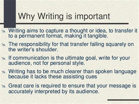 Why Writing Is Important - Lessons - Blendspace