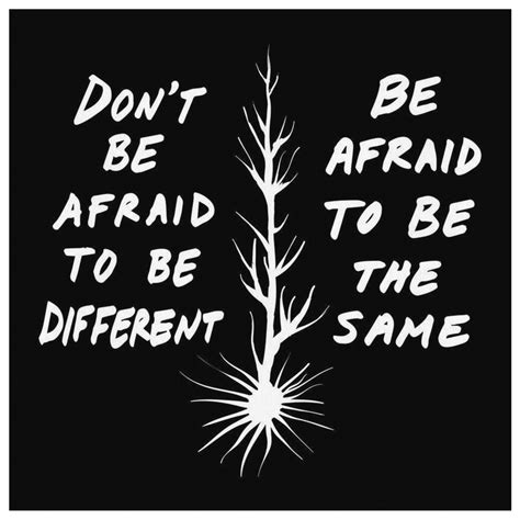 Don T Be Afraid To Be Different Quote Canvas Bw Carini Arts