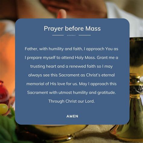 Prayer Before Mass