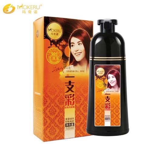 Jual READY MOKERU Shampoo Semir Herbal Shampoo Warna Cat Rambut Shopee Indonesia