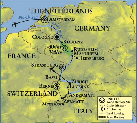 Switzerland Netherland Map