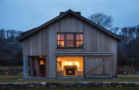 Old abandoned farmhouse surrounded by pastures and fields, overcast gloomy sky, broken boards and leaning structure with tree in. Residential Design Inspiration: Modern Barns - Studio MM ...