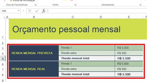 Exemplo De Planilha De Gastos Pessoais Excel V Rios Exemplos The Best
