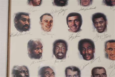 Lot Detail Nba 50 Greatest Players Multi Signed Lithograph Legends