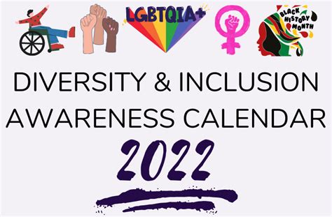 2022 Dandi Calendar Awareness Events For Your Workplace