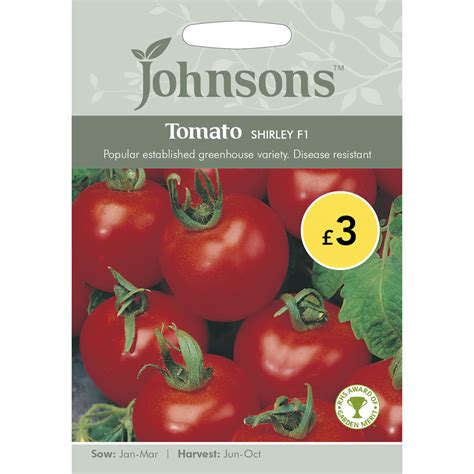 Johnsons Tomato Shirley F1 Seeds Wilko