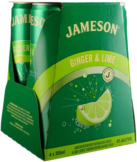 Jameson Ginger Lime Pk Ml Cans Lisa S Liquor Barn