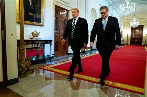Impeachment Inquiry Tests Ties Between Barr And Trump The New York Times