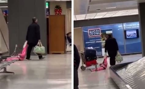 Video Hombre Arrastra A Su Hija Por El Aeropuerto Y Se Hace Viral