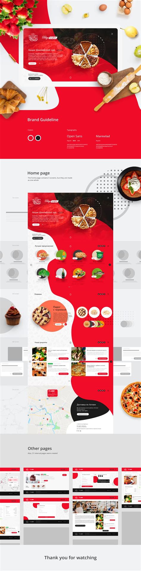 Food Infographic Check Out This Behance Project “food Shop Website