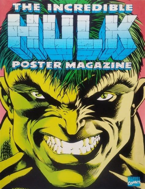 Incredible Hulk Poster Magazine 1 Marvel Comics