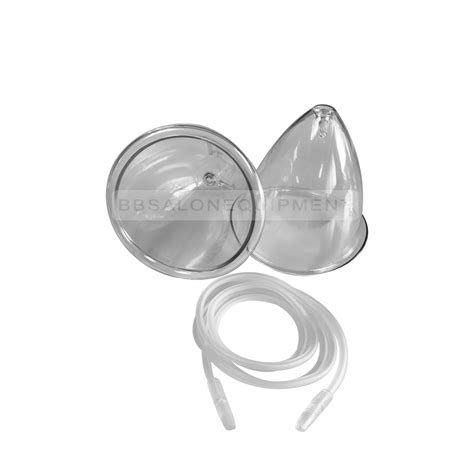 2 Pcs 80ml Replace Breast Cup With Pipes For Breast Vacuum Enlargement