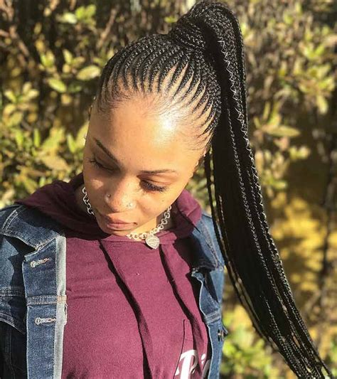 This look is meant for parties or even offices. 10 Gorgeous Ways To Style Your Ghana Braids - Blushery
