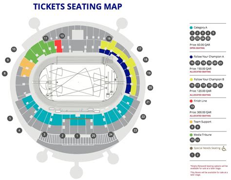 Khalifa Stadium Seating Map