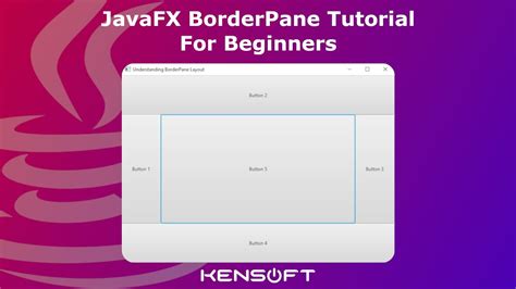 Javafx Borderpane Layout Tutorial For Beginners Youtube