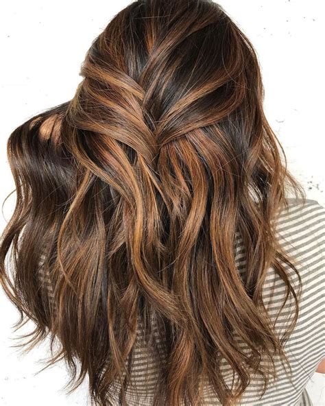 Dark Brown Hair With Caramel Highlights Chocolate Brown Hair Color