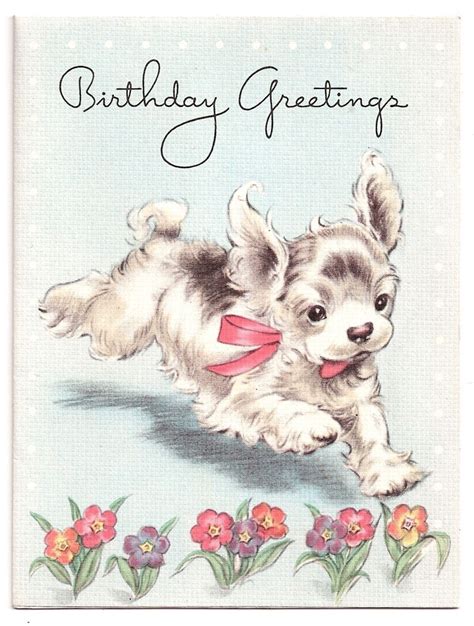 Vintage Dog Collectibles I Antique Online Old Greeting Cards Old