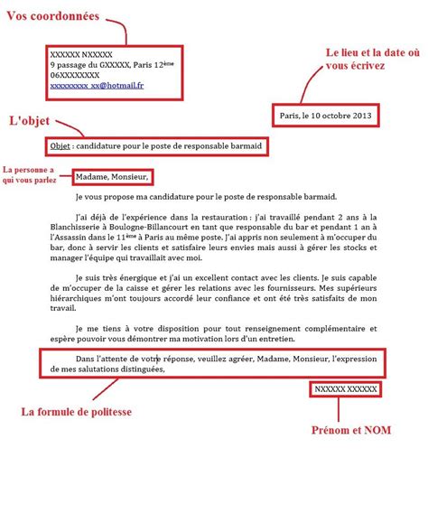 Lettre Formelle Exemple De Lettre Lettre De Motivatio