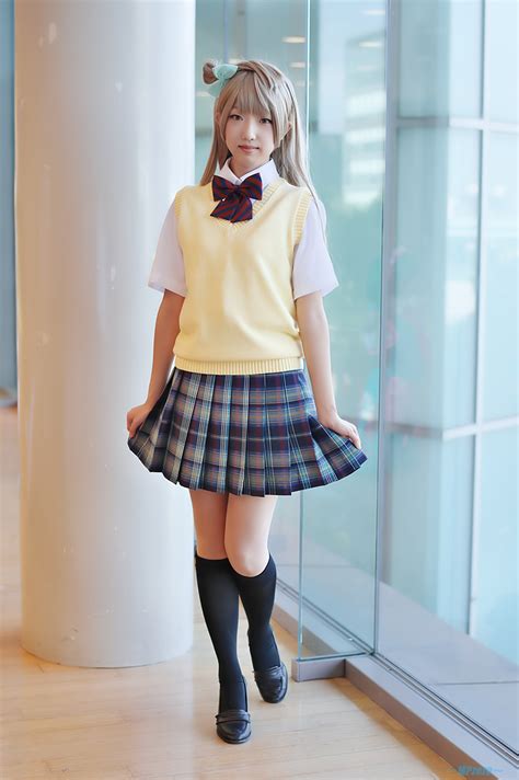 Blonde Hair Blouse Cosplay Hatsune Koharu Kneesocks Love Live School Idol Project Minami Kotori
