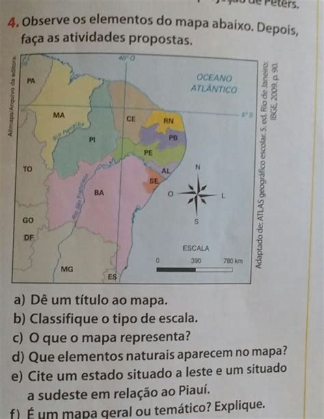 Atividades Sobre Tipos De Mapas 4 Ano