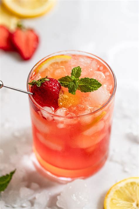 Strawberry Vodka Lemonade Pitcher Or Single Cocktail Fork In The
