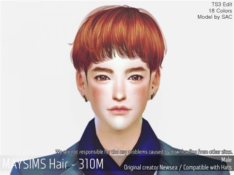 May Sims May 310m Hair Retextured Sims 4 Hairs
