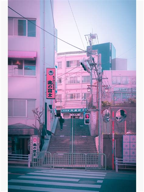 Vaporwave Aesthetic Tokyo Pink Japan Citypop Lofi Moody Vibe Art