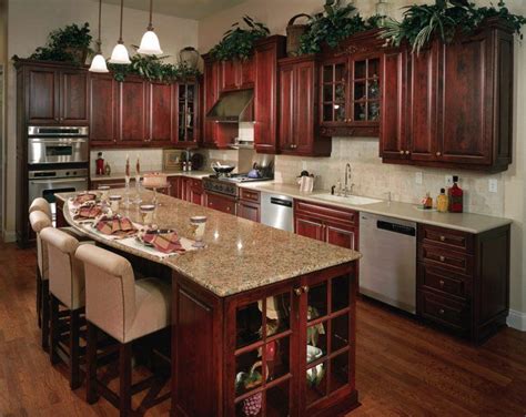 20 Stunning Kitchen Design Ideas With Mahogany Cabinets