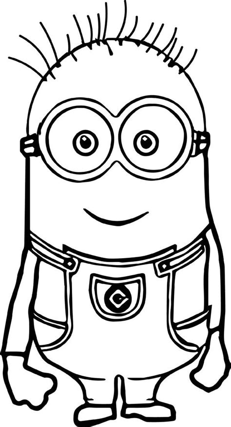 Minion Coloring Pages Tom In 2020 Minion Coloring Pages