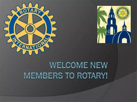 Ppt Welcome New Members To Rotary Powerpoint Presentation Free