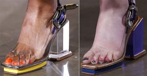 12 Sweaty Celebrity Feet In Clear Shoes And Plastic Heels