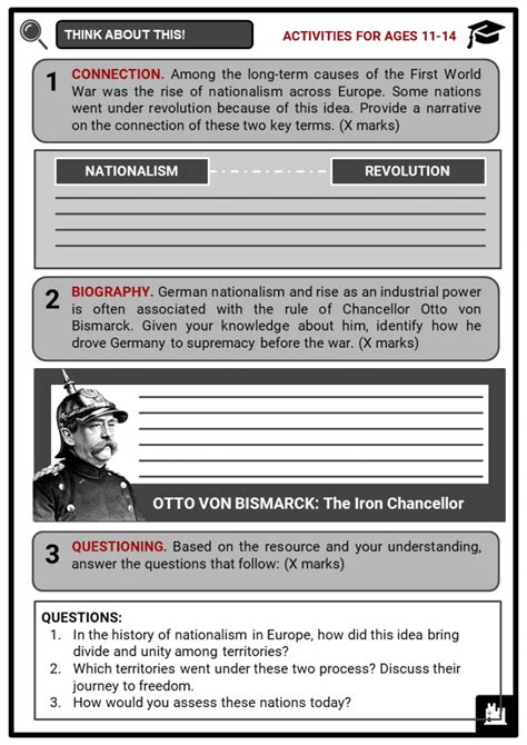 Nationalism As A Cause Of World War I Key Facts And Worksheets