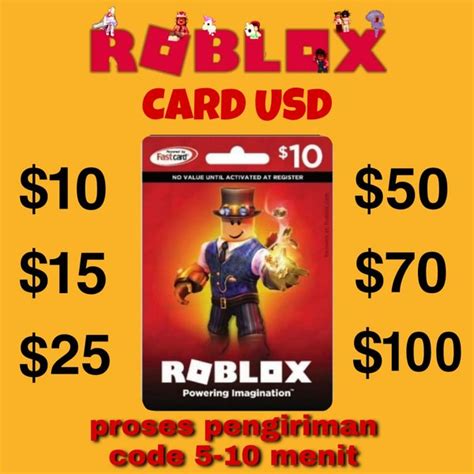 Jual Roblox Gift Card Usd Di Lapak ENDY STORE Bukalapak