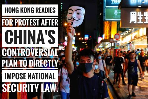 Hong Kong Readies For A Protest After Chinas Controversial Plan To Directly Impose National
