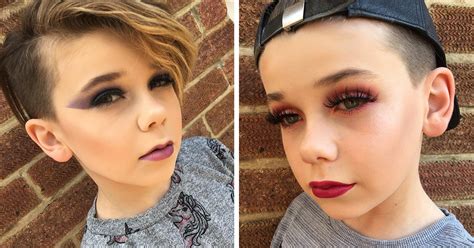 10 Year Old Becomes Internet Sensation For His Awesome Make Up Skills